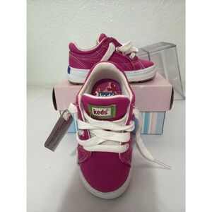 Keds Kids MicroStretch Fuchsia Pink Stain Resistant Sneakers Size 4.0